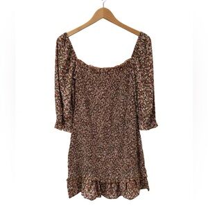 Faithfull the Brand mini dress M Es Saada Mathiola floral print revolve NWT